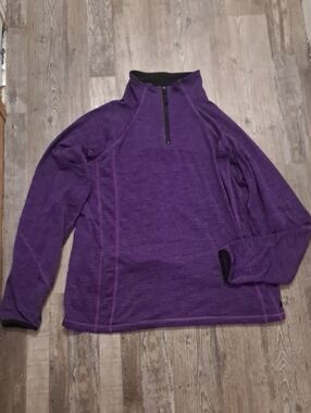 Powder River Outfitters  Purple Half-Zip Turtleneck Sweater